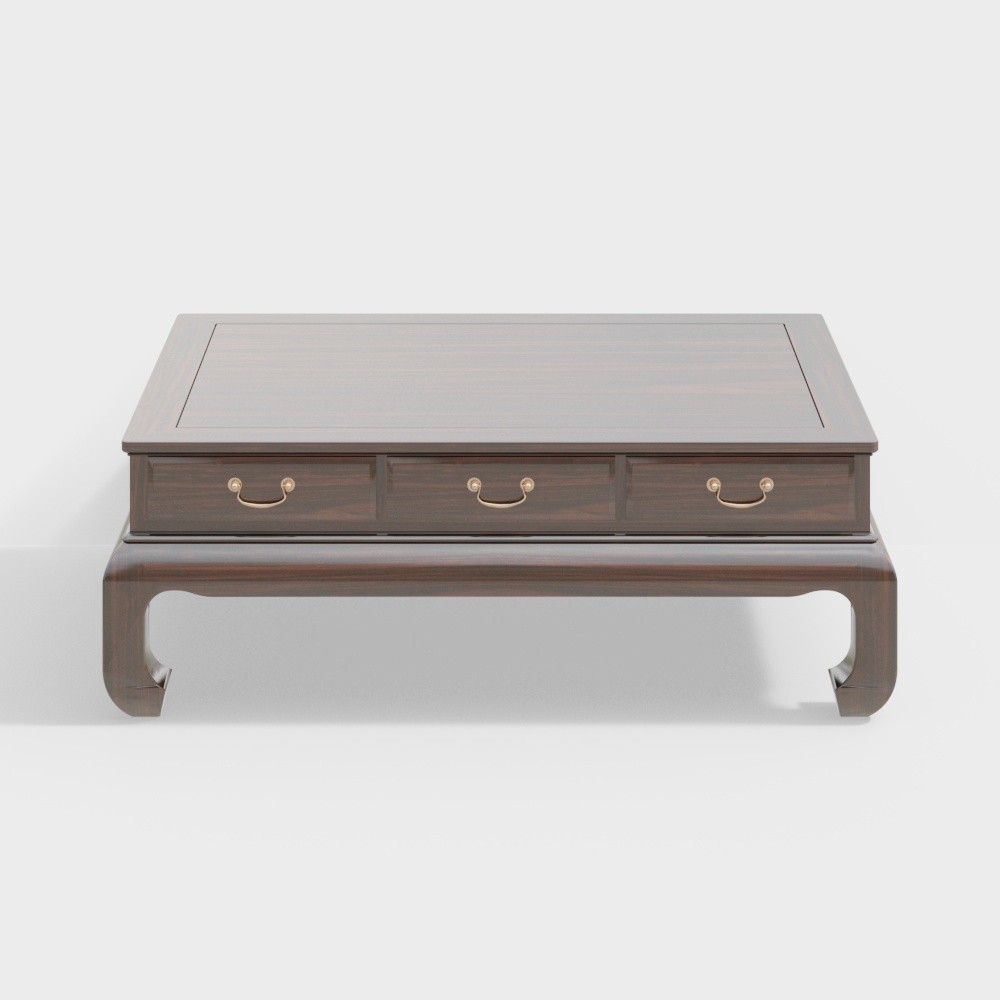 Classic Chinese Tea Table 3D Model