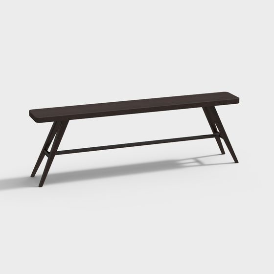 Urban Bench 3D model for Modern Interiors