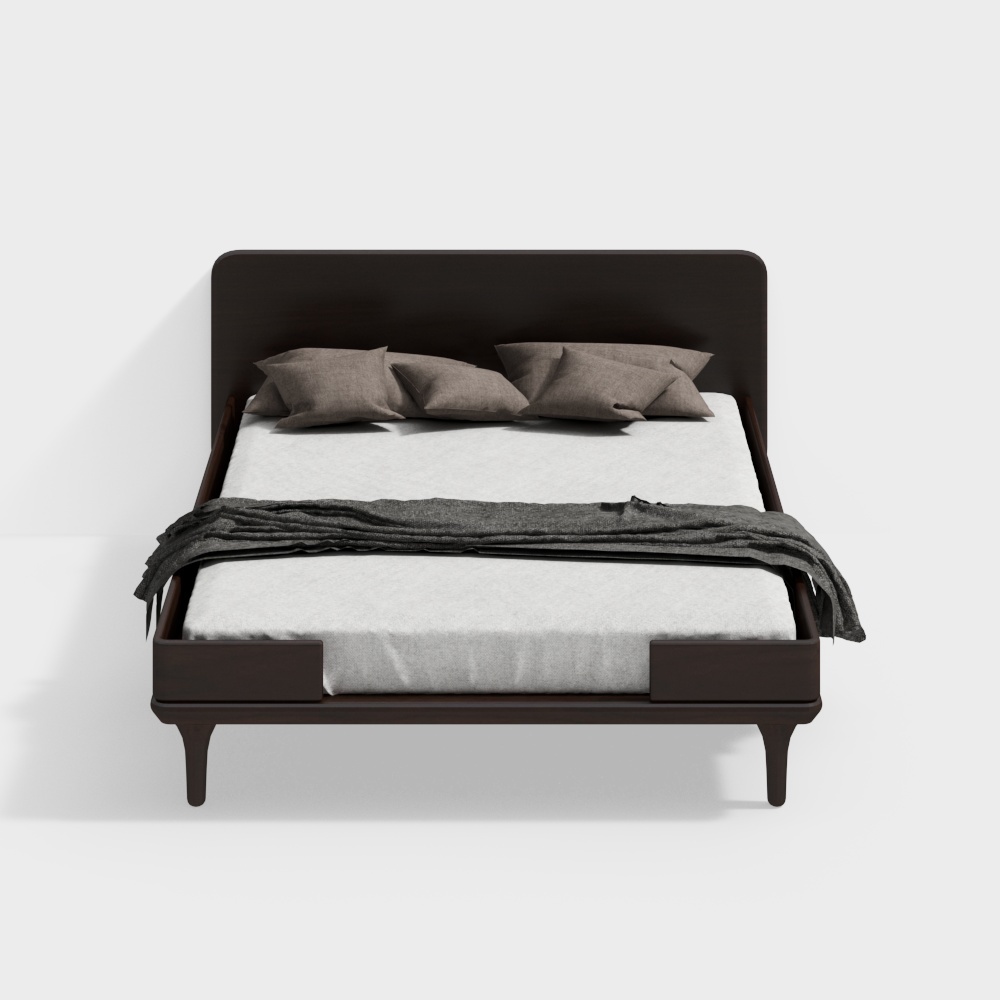 Van Gogh - Giường ngủ Coop 1m5 - Óc chó đen Mỹ