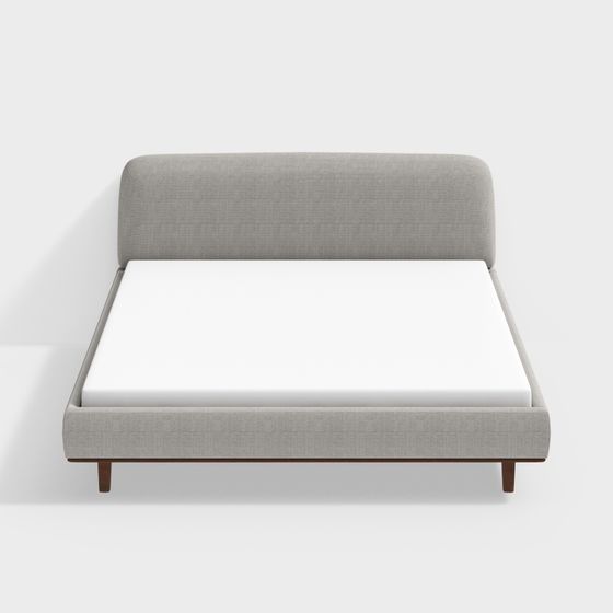 Contemporary Minimalist Bed Frame 3D model