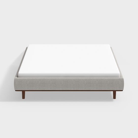 Modern Minimalist Bed Frame 3D model