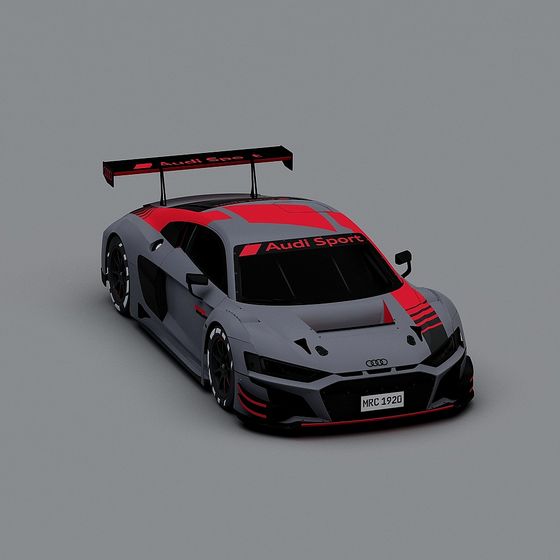 Futuristic Audi Race Car 3D model