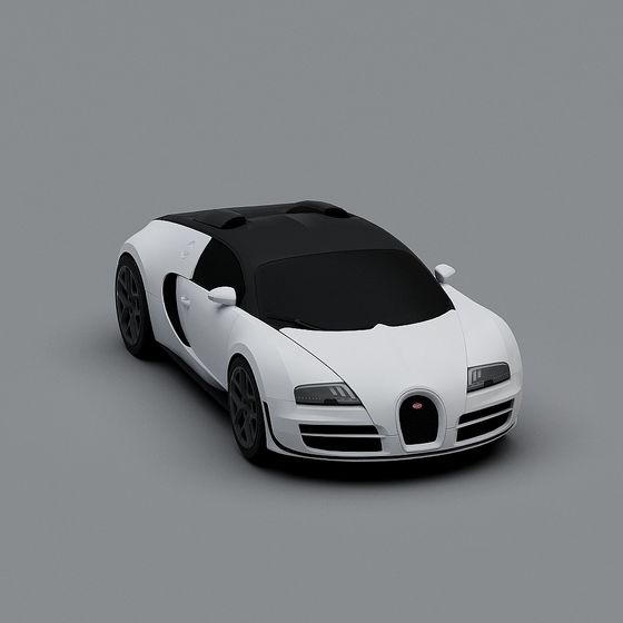 Bentley Veyron Low-Poly 3D Model