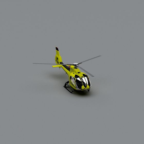 Vibrant 3D Helicopter Model