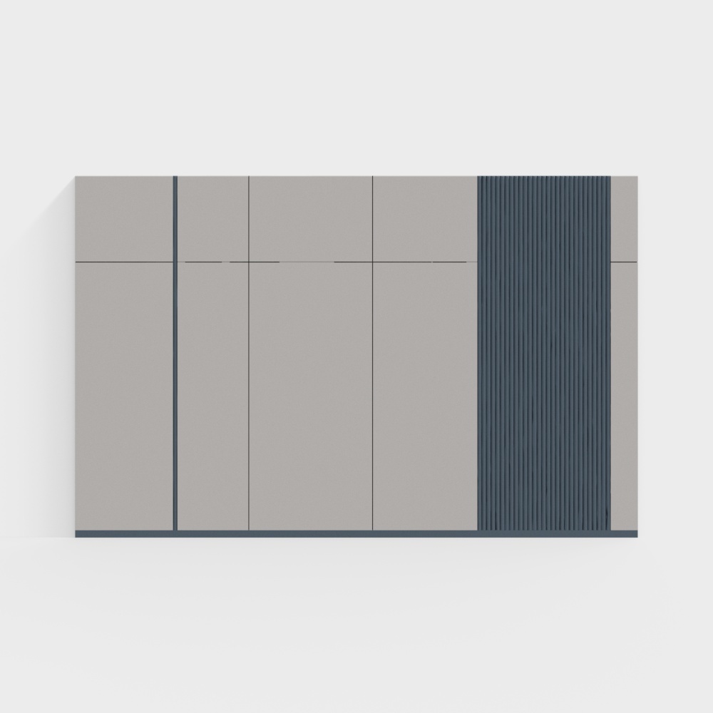 Urban Facade Low-Poly 3D model