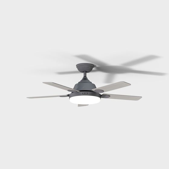 Elegant Minimalist Ceiling Fan 3D model
