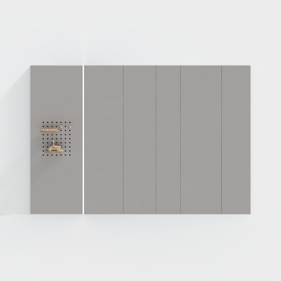 Pegboard Wall 3D model