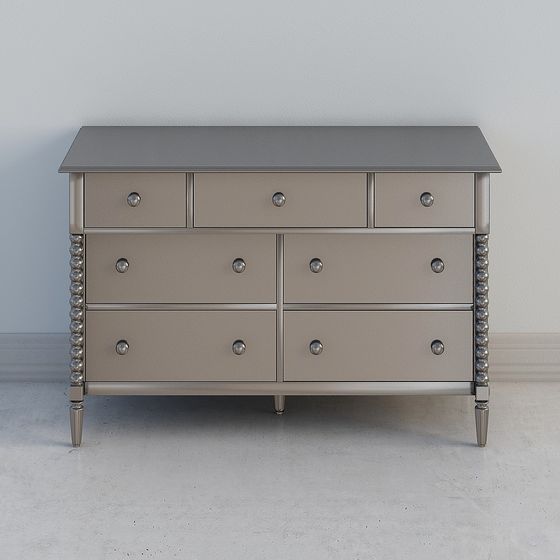 Stylish Pearl Edge Cabinet 3D model