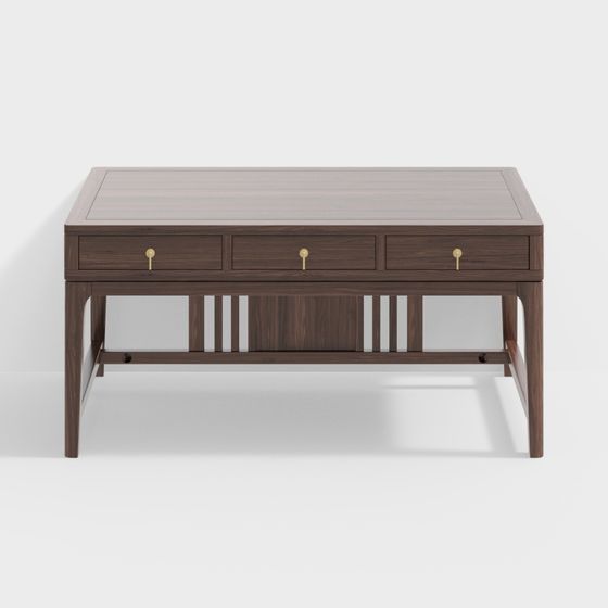Mid-Century Modern Desk 3D model