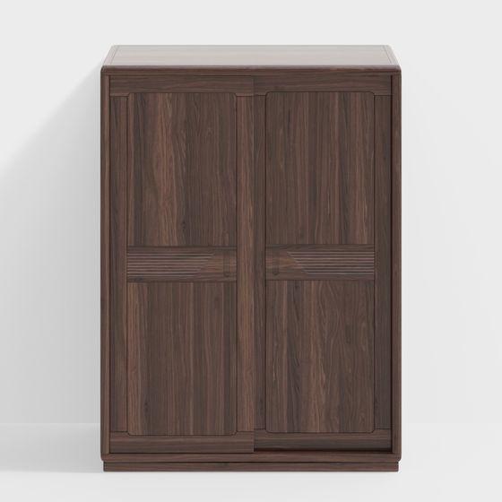 Walnut Cabinet 3D model