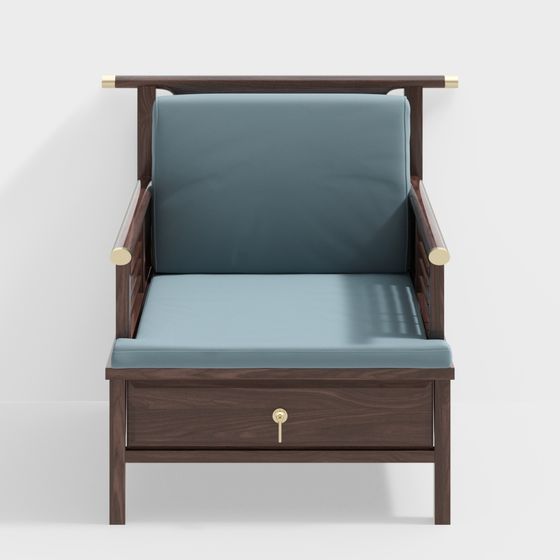 Stylish 3D Armchair Model for Modern Interiors