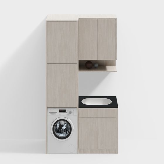 Modern Laundry Hub 3D model for Creative Projects