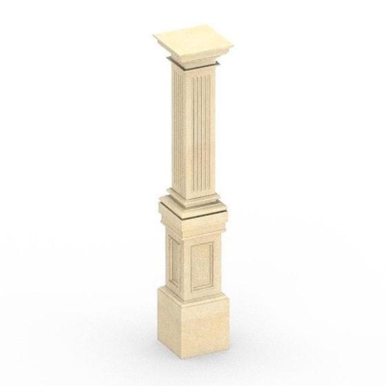 Roman Column 3D Model