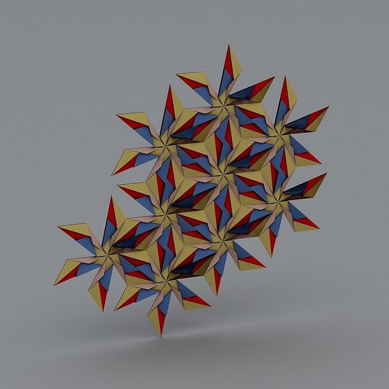 Geometric Nebula 3D Model