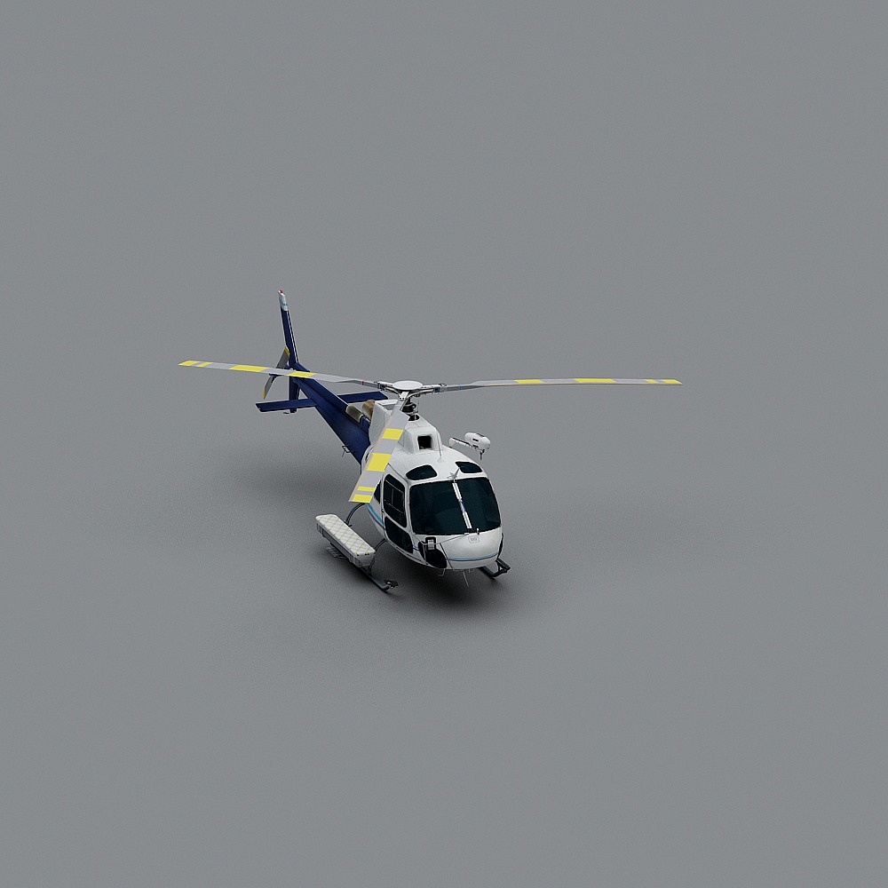 Modern Helicopter 3D model for Creative Projects