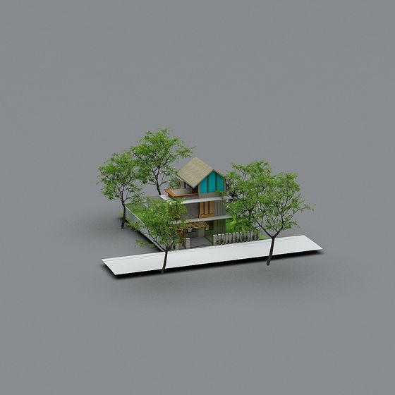 Urban Oasis House 3D model
