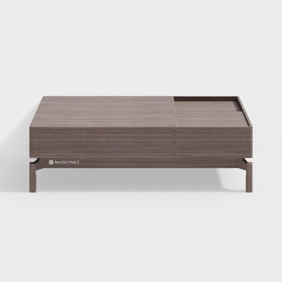 Stylish Urban Wooden Coffee Table 3D model