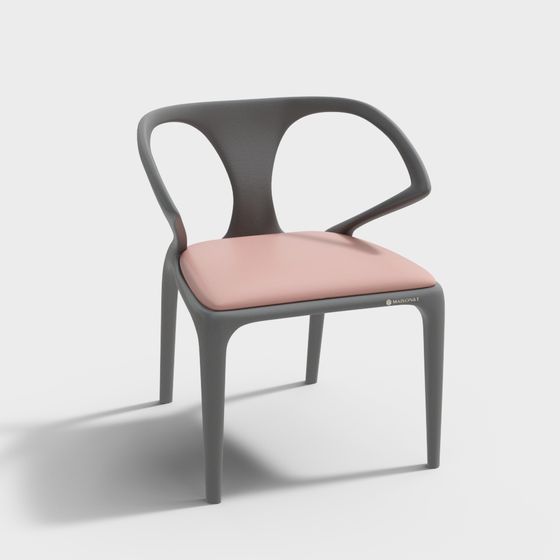 Sleek Polygonal Chair 3D model