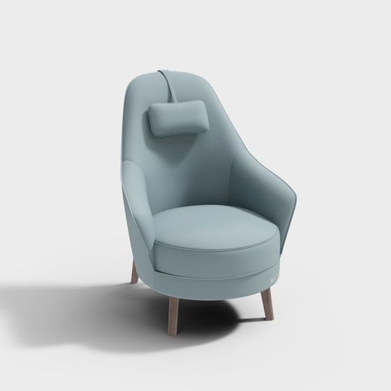 Cozy Retreat Chair 3D model for Modern Interiors