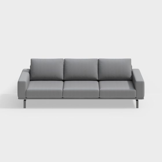 Modern Minimalist Polygonal Sofa 3D model