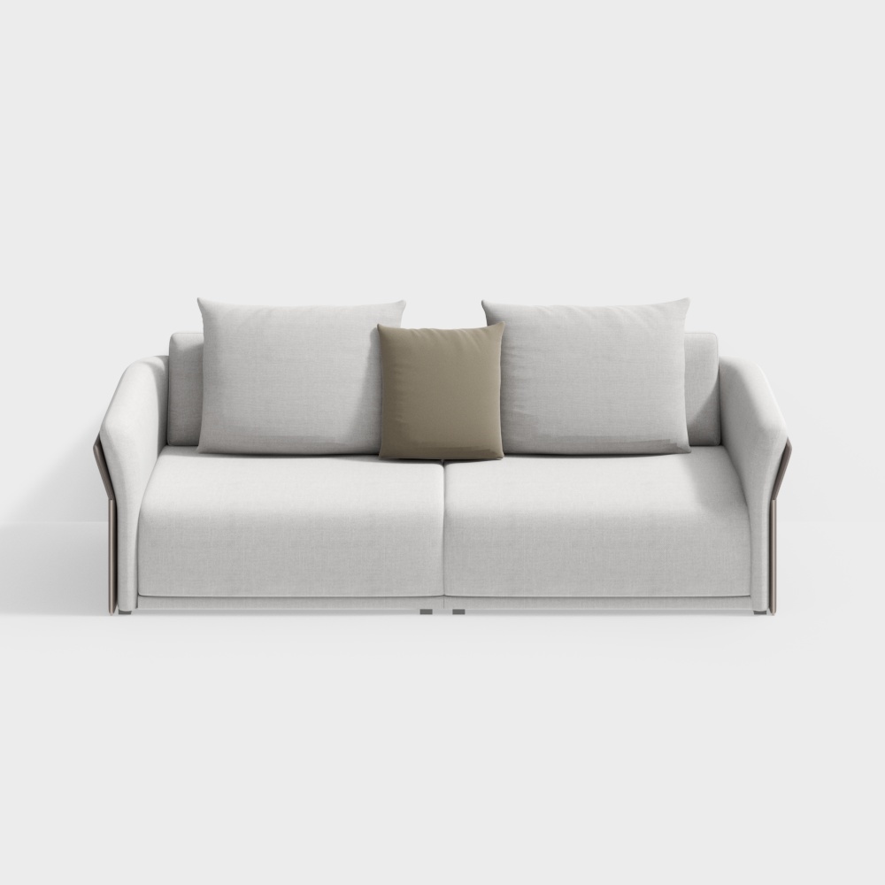 Double sofa/SF-M1043 double armrest for two persons