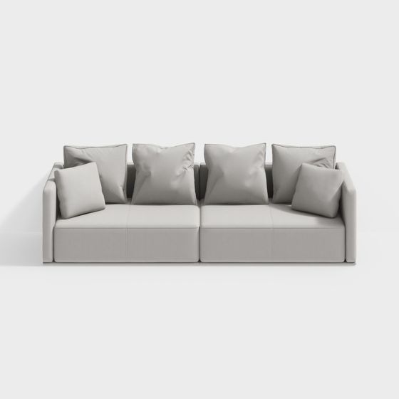 Modern Low-Polygon Sofa 3D model