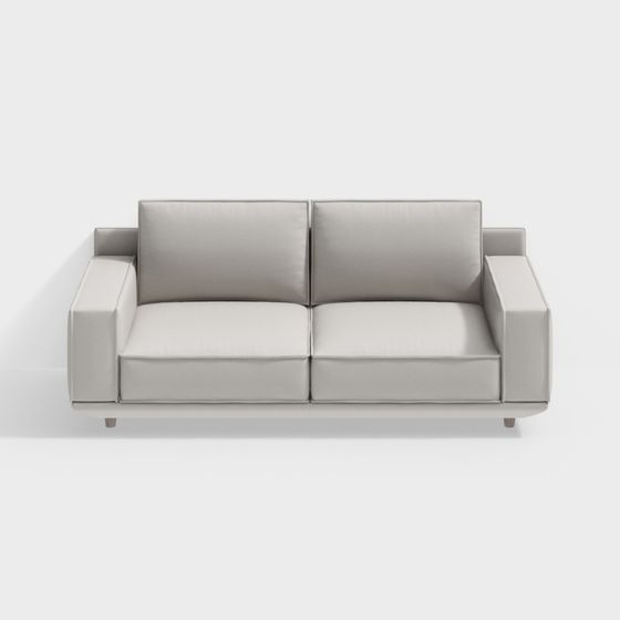 Minimalist Low Poly Sofa 3D model