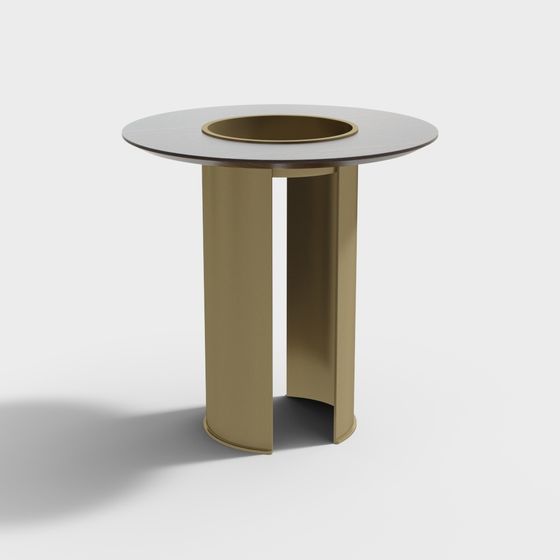 Stylish Round Table 3D model for Creative Spaces