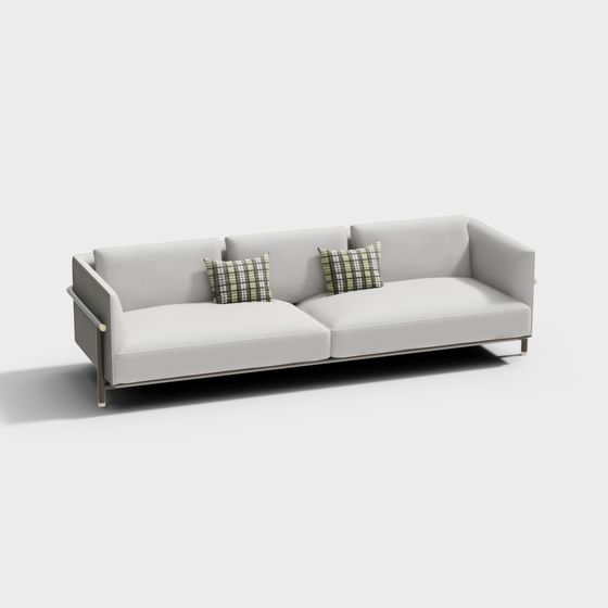 Elegant Minimalist Sofa 3D model Design