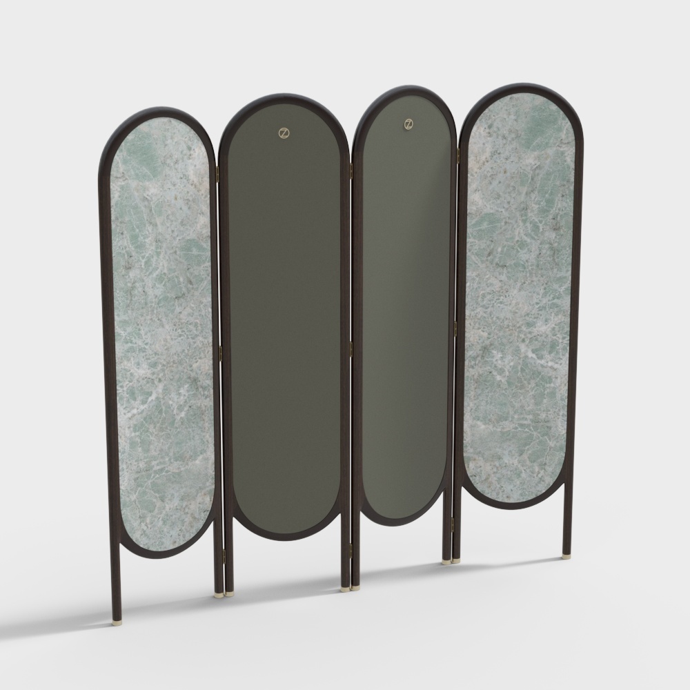 Red square seal - Eastern minimalist - Screen - edge wind