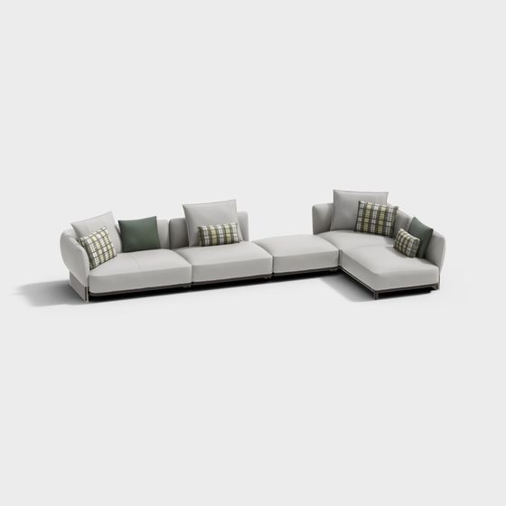 Urban Comfort 3D model Sofa for Modern Living