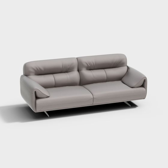 Elegant Minimalist 3D Sofa Model for Modern Interiors