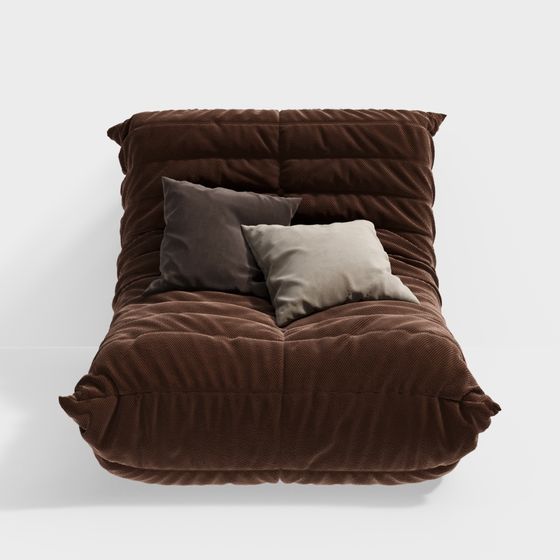 Stylish Low Poly Sofa 3D model for Modern Interiors