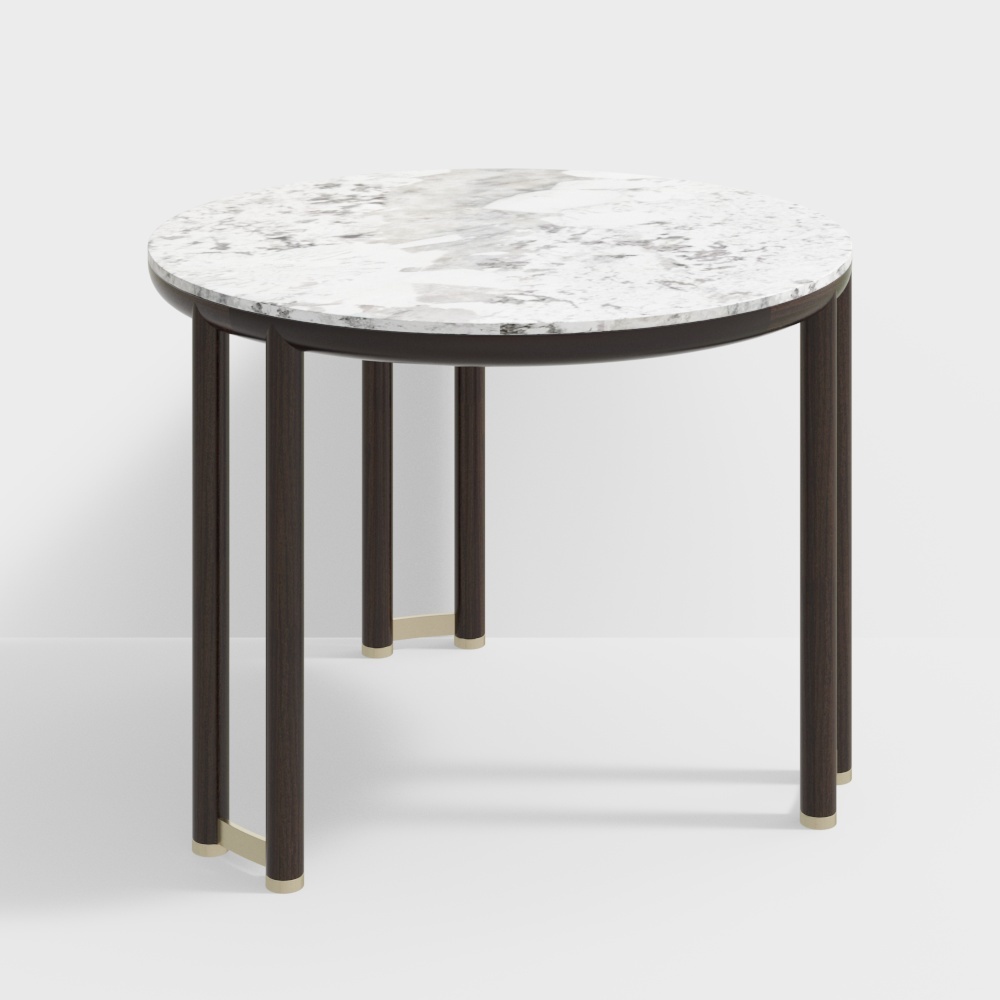 붉은 광장 프린트 - 미니멀리스트 - 소형 커피 테이블 - ZC-038B