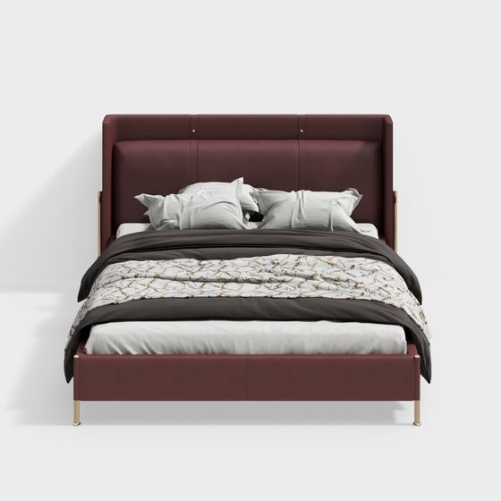 Urban Elegance 3D Model Bed