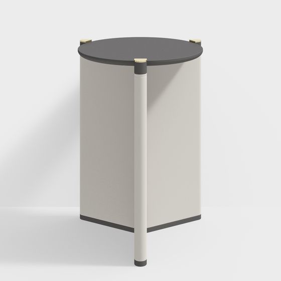 Low-Poly Round Table 3D Model Design