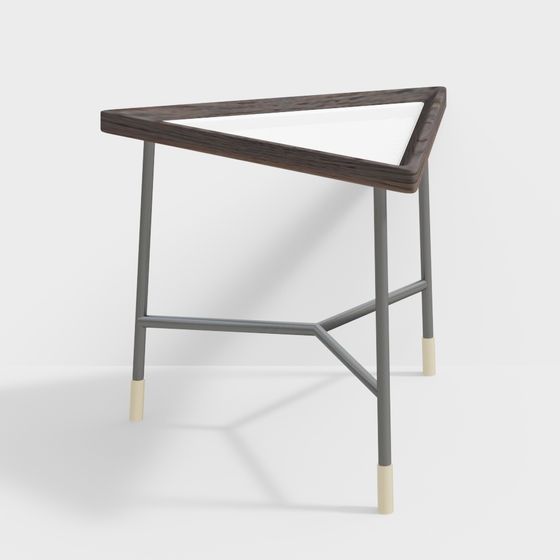 Triangle Side Table 3D model for Modern Interiors