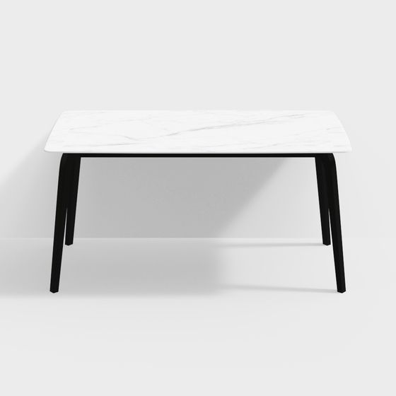 Urban Minimalist Dining Table 3D model for Modern Spaces