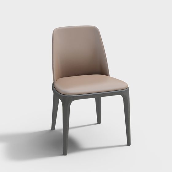 Stampa Quadrata Rossa - Minimalismo Orientale - Sedia da pranzo - Sedia Ottagonale Y-092