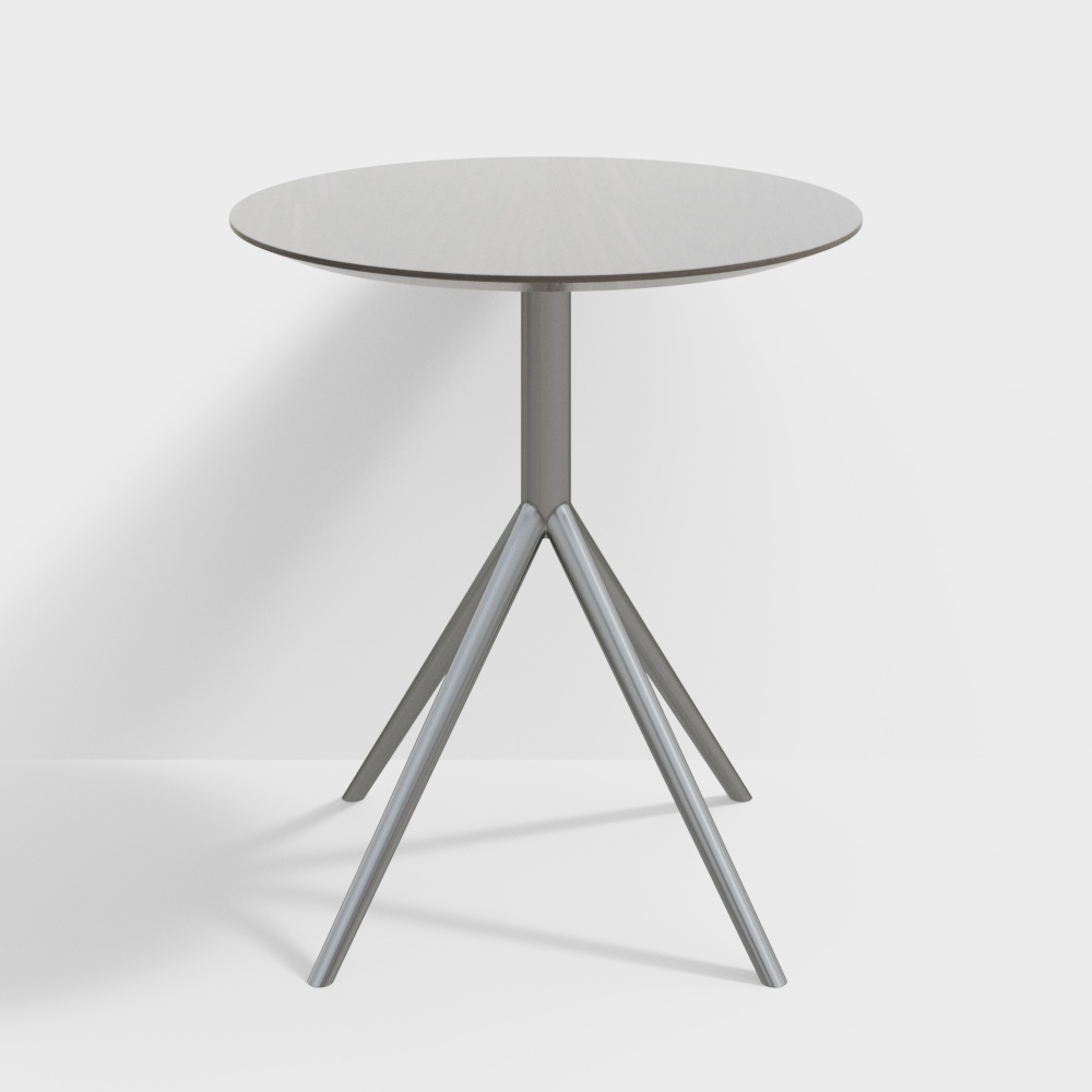 Low Poly Round Table 3D model for Modern Interiors