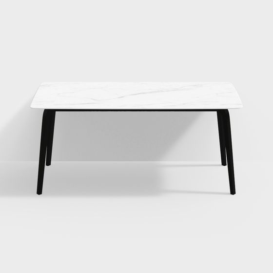 Stylish Marble Dining Table 3D model