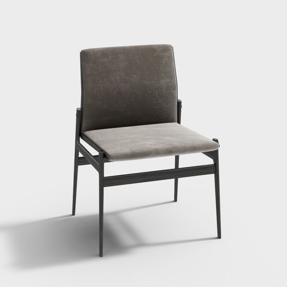 Stylish Kursi Dining Chair 3D Model - Without Arms for Modern Dining
