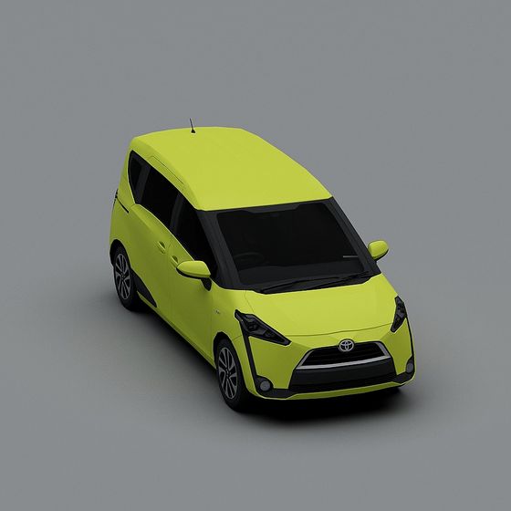 Urban Shuttle 3D model - Low Poly Design