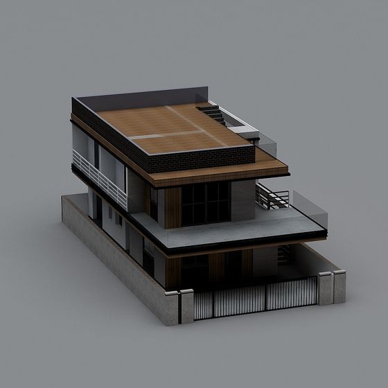 Urban Oasis 3D model for Modern Living