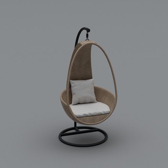 Stylish Hanging Chair 3D model for Modern Interiors