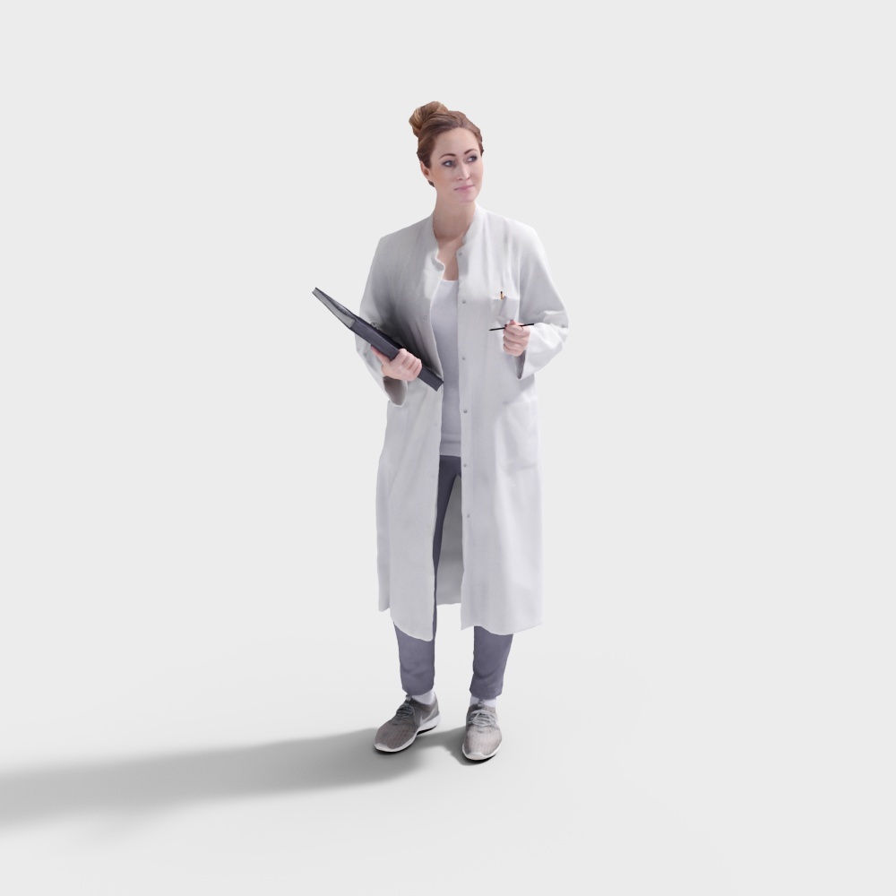 Dottoressa in Camice Bianco