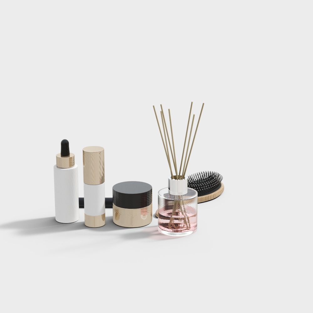 Elegant Minimalist Home Accessories 3D model