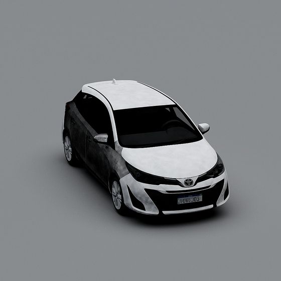 Urban Voyager Low-Poly Car 3D model