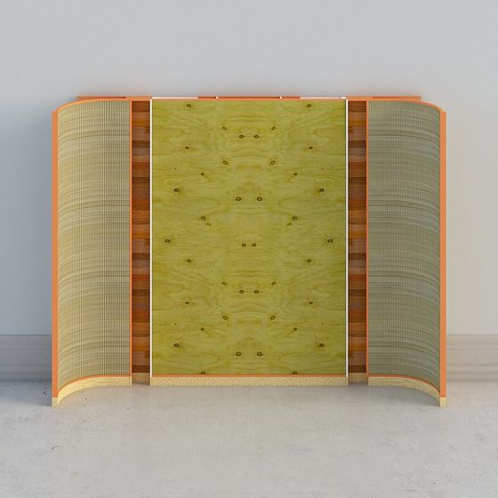 Wavy Screen 3D Model for Modern Design