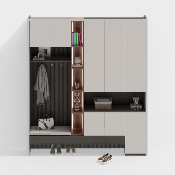 Urban Corner Storage Cabinet 3D model